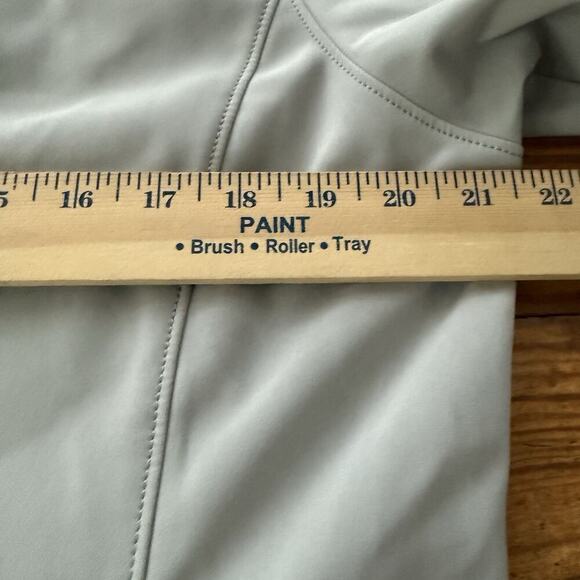 Patagonia Gray Full Zip Adze Softshell Polartech Hiking Jacket L Gordon College - Picture 4 of 7